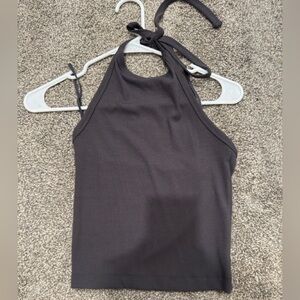 American Eagle Outfitters Ribbed Halter Top